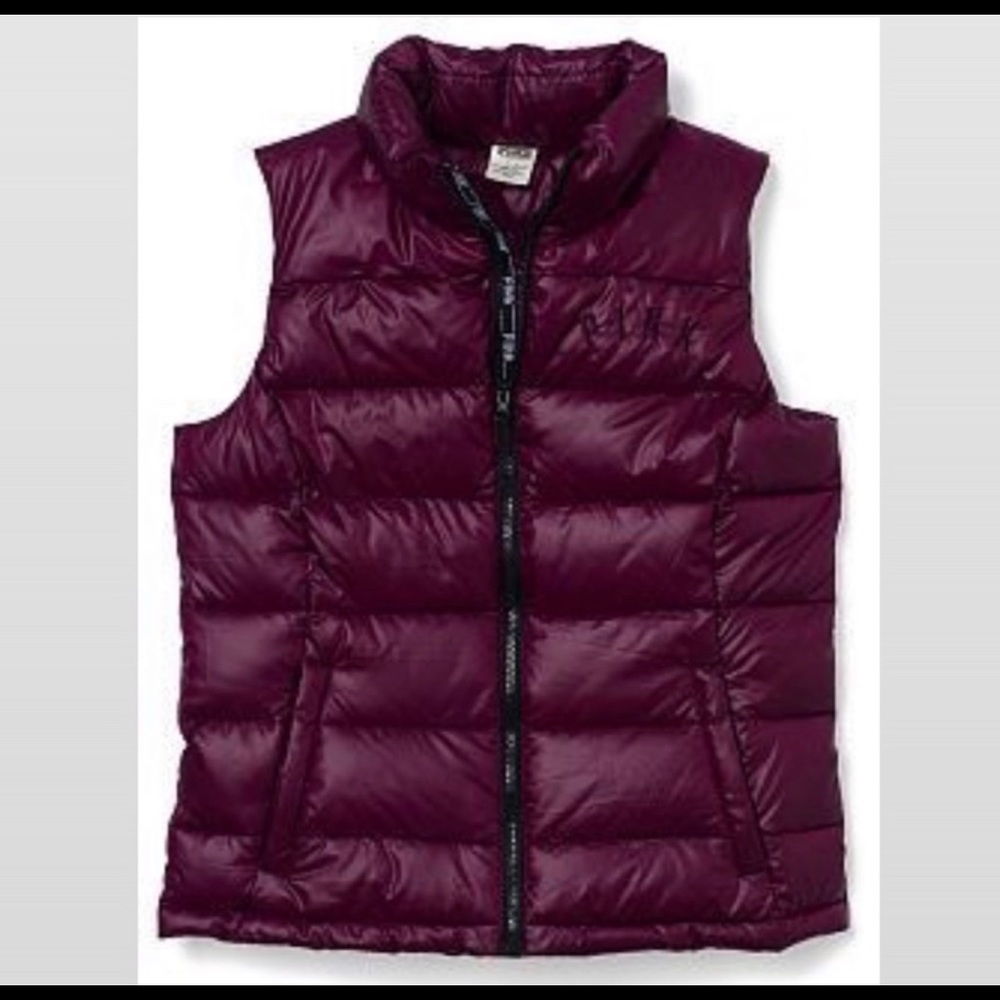Victoria’s Secret PINK Eggplant Color Puff Vest